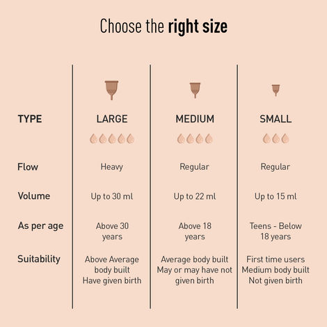 Sirona Reusable Menstrual Cup With Pouch - Medium