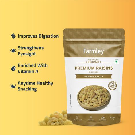 Farmley All Natural Gourmet Premium Raisins | Kishmish