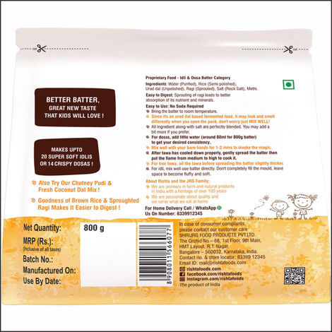 Rishta Multi Grain Idli Dosa Batter