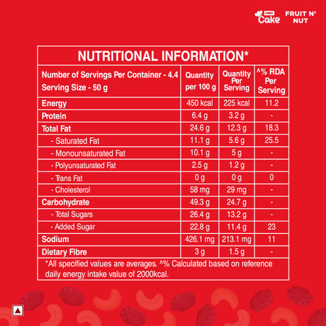 UNIBIC Fruit N' Nut Cake