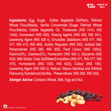 UNIBIC Fruit N' Nut Cake