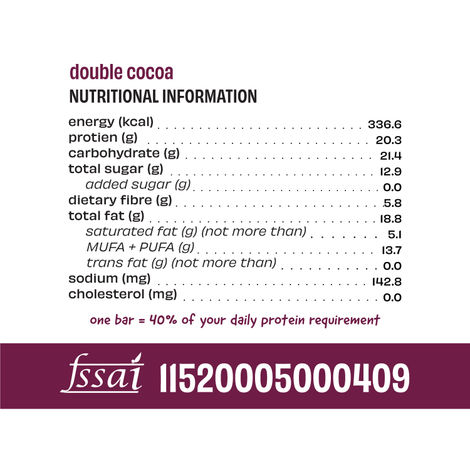 The Whole Truth 20g Protein Double Cocoa Protein Bar