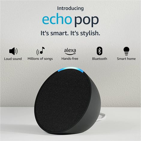 Amazon Echo Pop Smart Speaker - Wifi | Bluetooth Connectivity