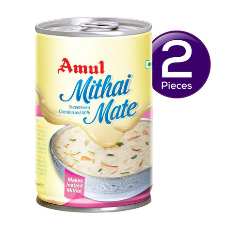 Amul Mithai Mate Condensed Sweetened Milk Tin Combo