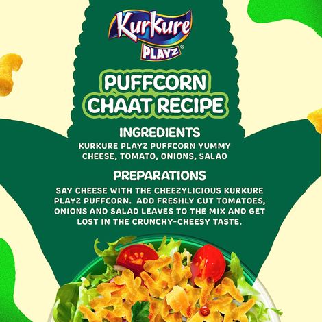 Kurkure Playz Puffcorn Yummy Cheese Combo 