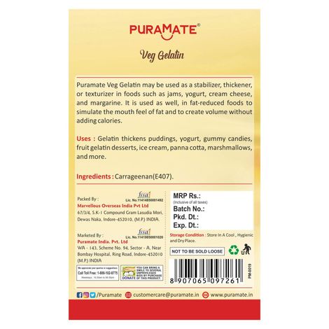 Puramate Veg Gelatin