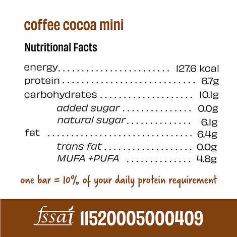 The Whole Truth Coffee Cocoa Mini Protein Bar