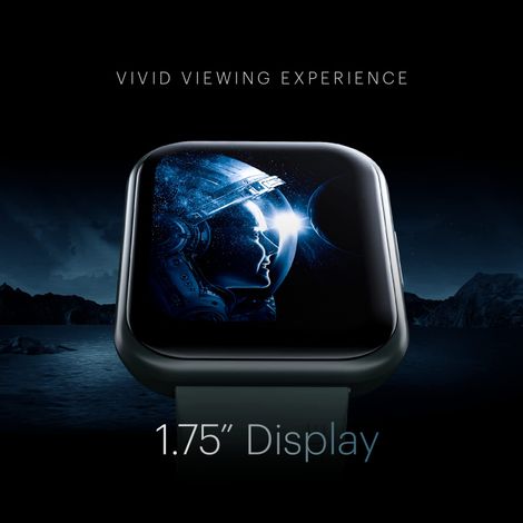 Noise ColorFit Ultra Buzz Smartwatch with Bluetooth Calling | 1.75" HD Display | 100+ Sports Mode - Charcoal Black