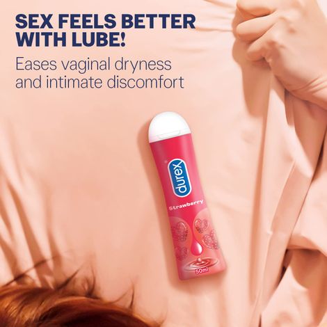 Durex Extra Time Condoms(10pc)+ Strawberry Lubricant  (50ml) Combo