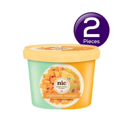 NIC Alphonso Mango Ice Cream Tub Combo