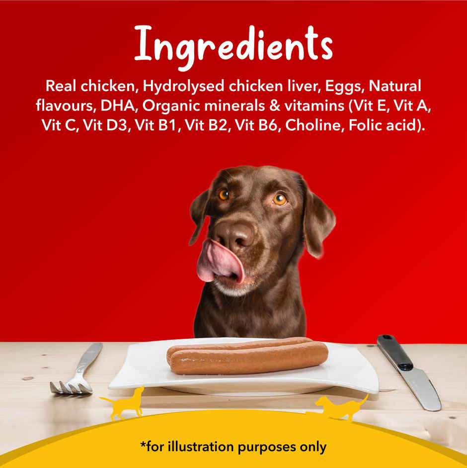 Drools 100% Real Chicken Sausage Treats for Dogs
