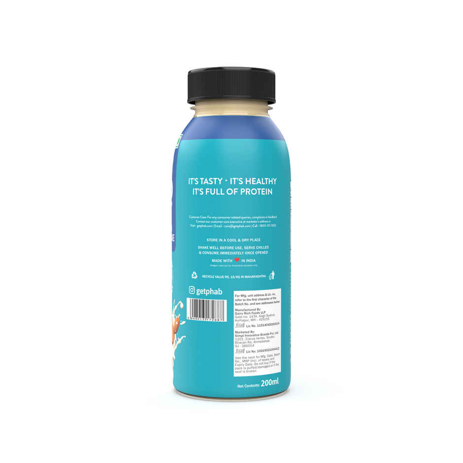 Phab Vanilla & Almond Milkshake 18g Protein Milkshake