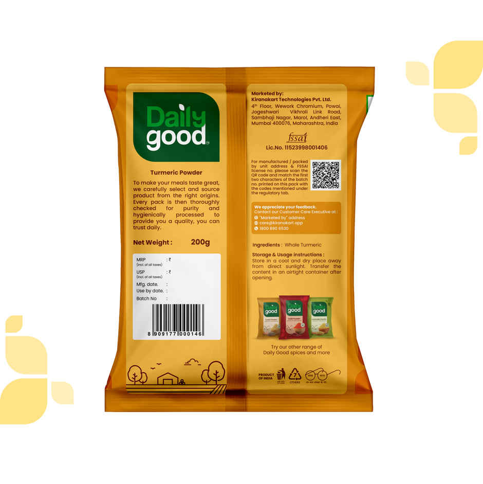 Daily Good Chilli Powder(200gms), Daily Good Coriadner Powder(200gms) & Daily Good Turmeric Powder(200gms) Combo