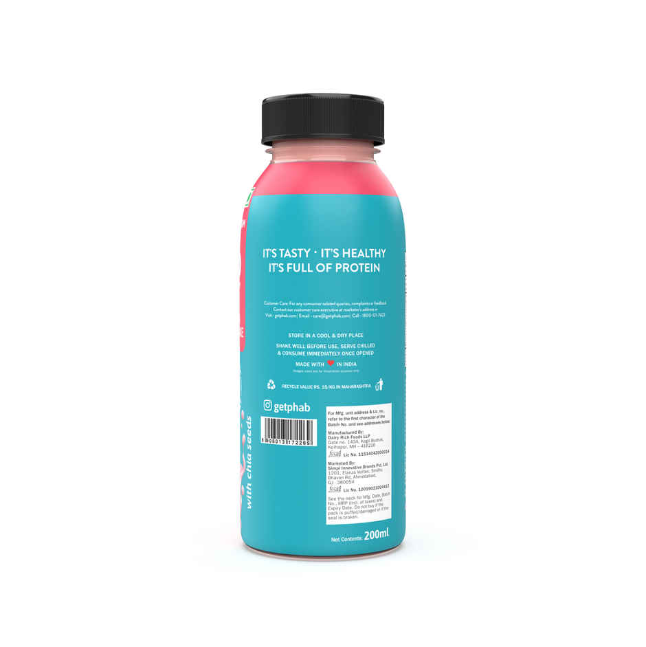 Phab Strawberries And Cream 18g Protein Milkshake
