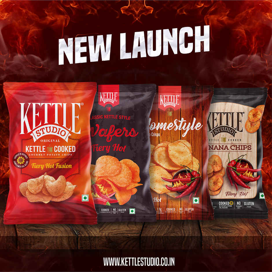 Kettle Studio Homestyle Potato Crisps Fiery Hot
