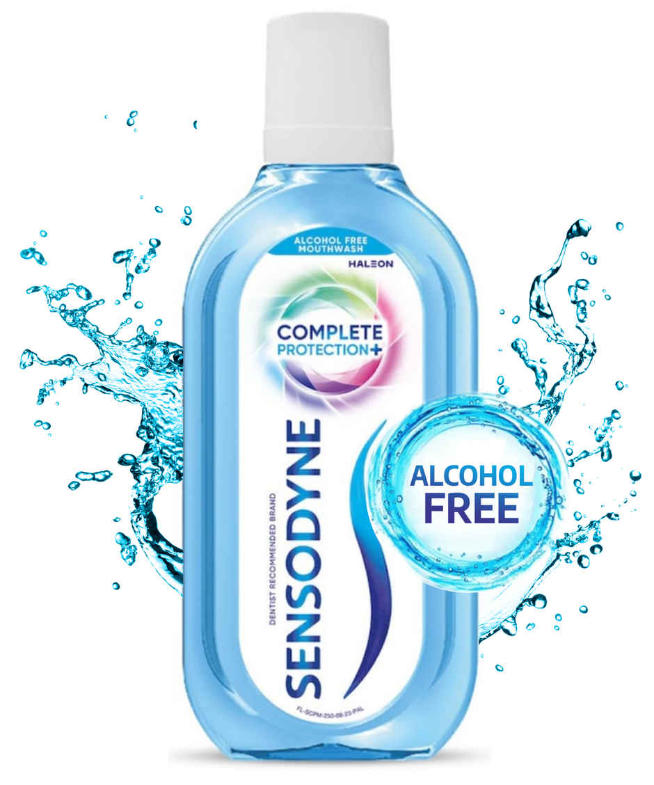 Sensodyne Rapid Relief Long Lasting Protection For Sensitive Teeth Toothpaste (80g) & Sensodyne Mouthwash Complete Protection+ (100ml) & Sensodyne Sensentive Tooth Brush (4pc) Combo
