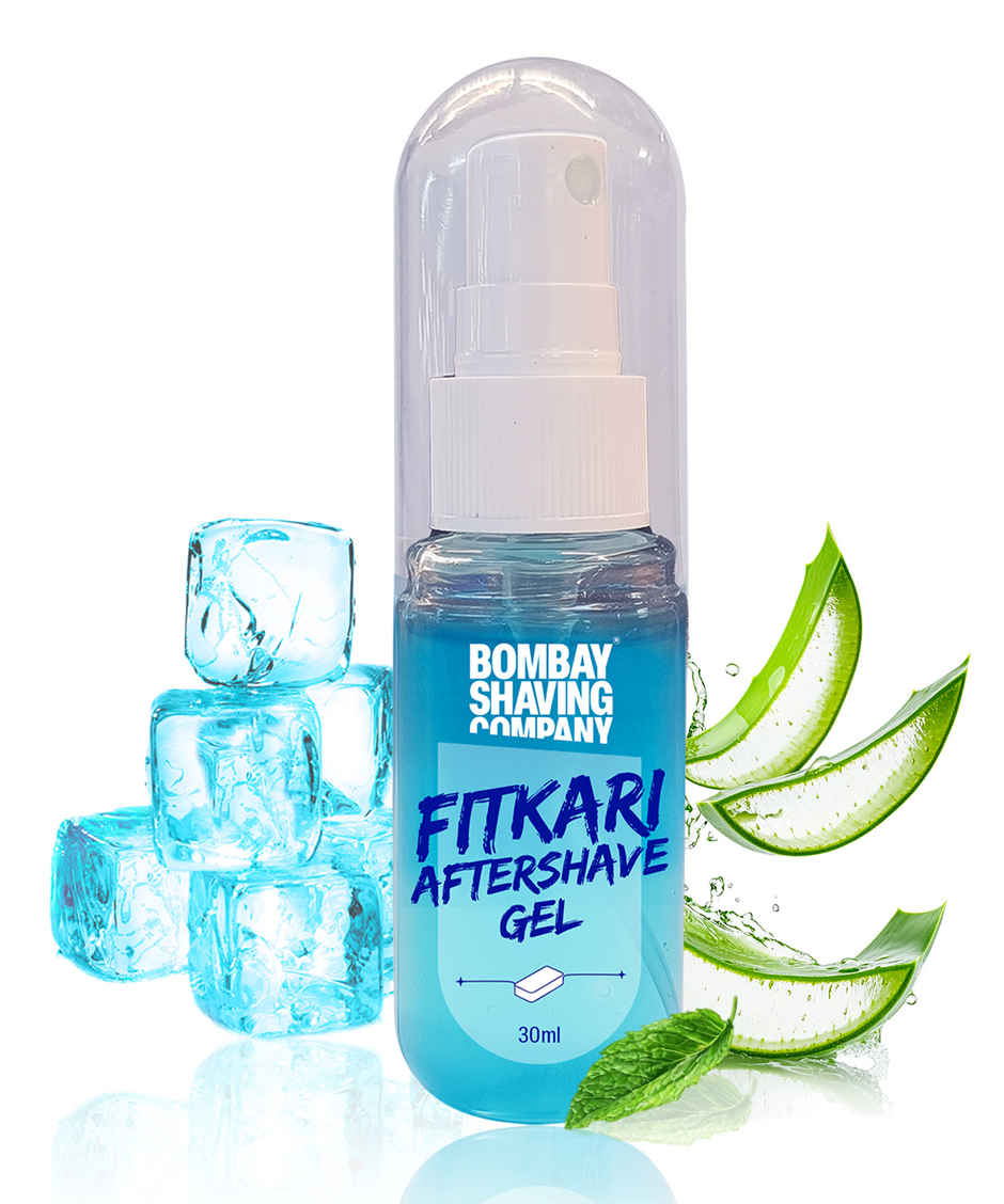 Bombay Shaving Company Fitkari Aftershave Gel Alum and Aloe Vera with Cooling Effect