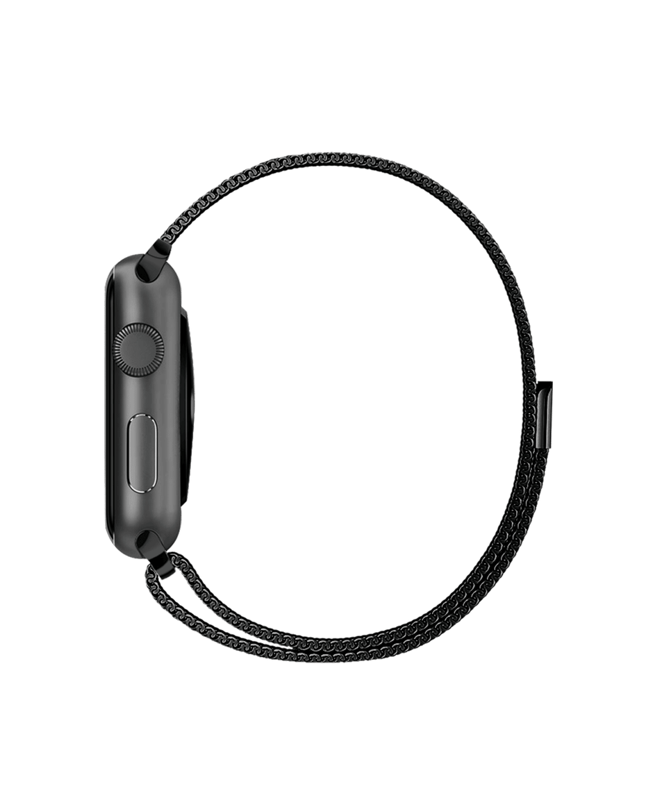 DailyObjects (42/44/45/46/49/Series10 46mm) Space Black Magnetic Milanese Loop WatchBand