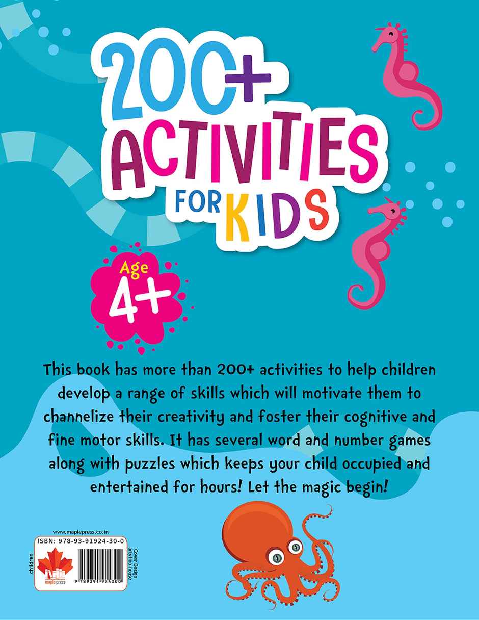 Brain Activity Book for Kids - 200+ Brain Boosting Activities for Age 4+