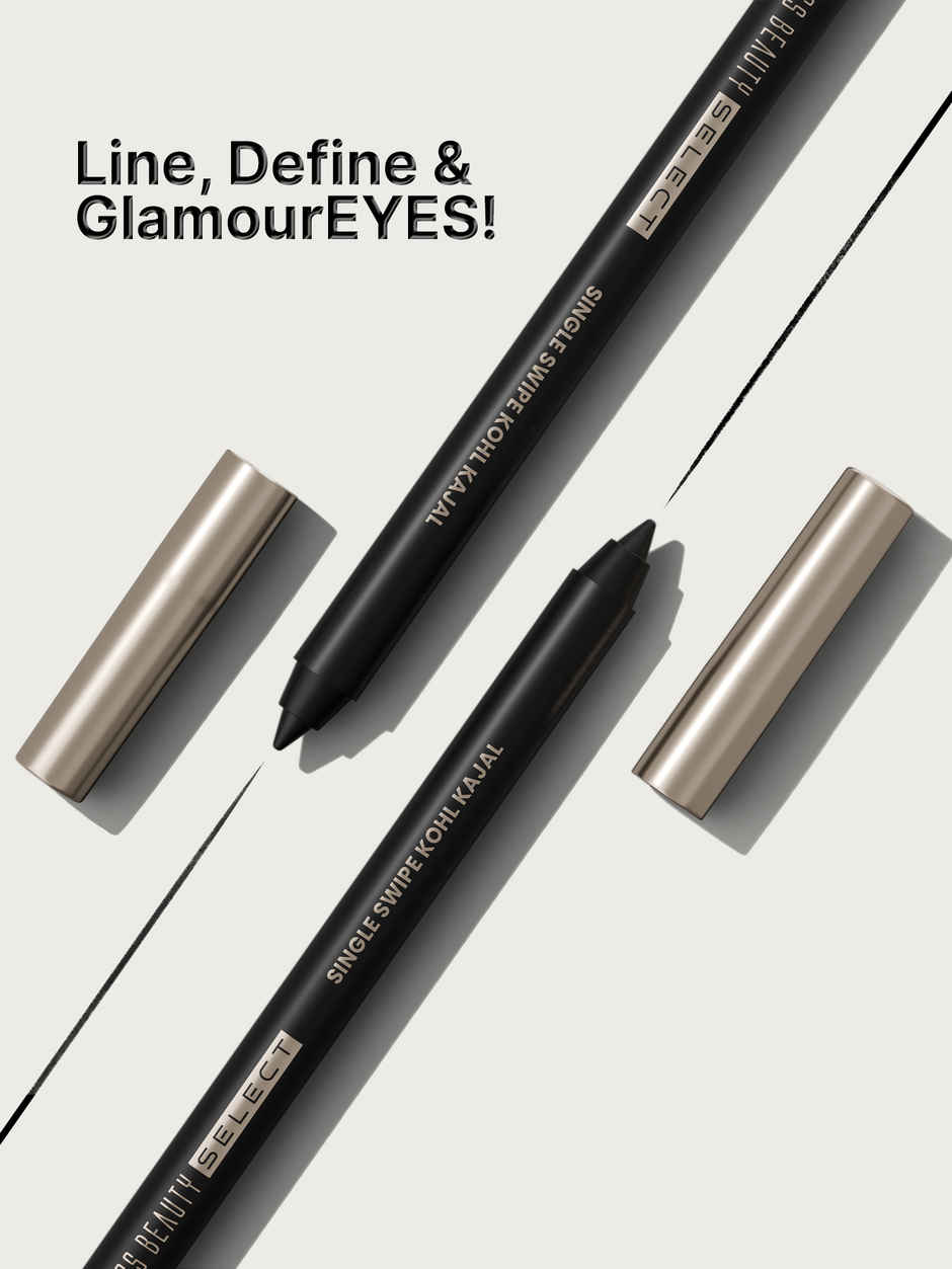 Swiss Beauty Select Single Swipe Kohl Kajal - Jet Black