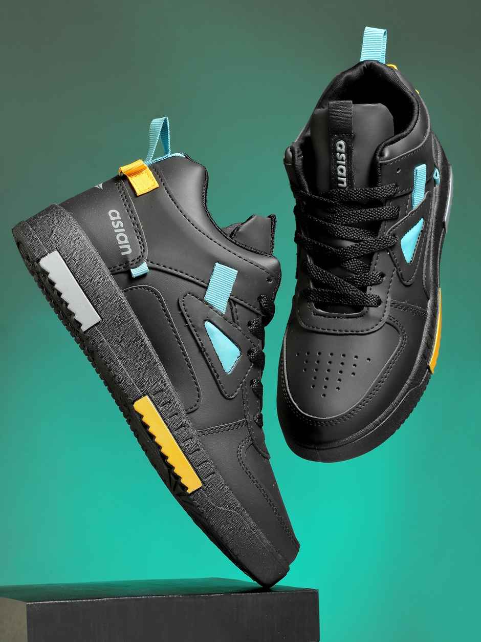 Asian Tarzan-11 Men High Top Sneakers | Black | Size-10