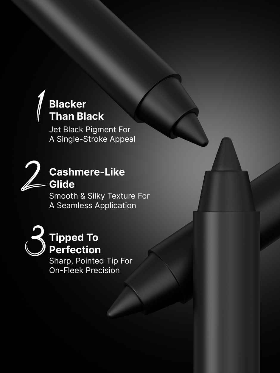 Swiss Beauty Select Single Swipe Kohl Kajal - Jet Black