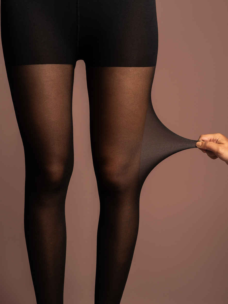 Theater Women Sheer Black Stockings S - XXL (24 - 44 In)