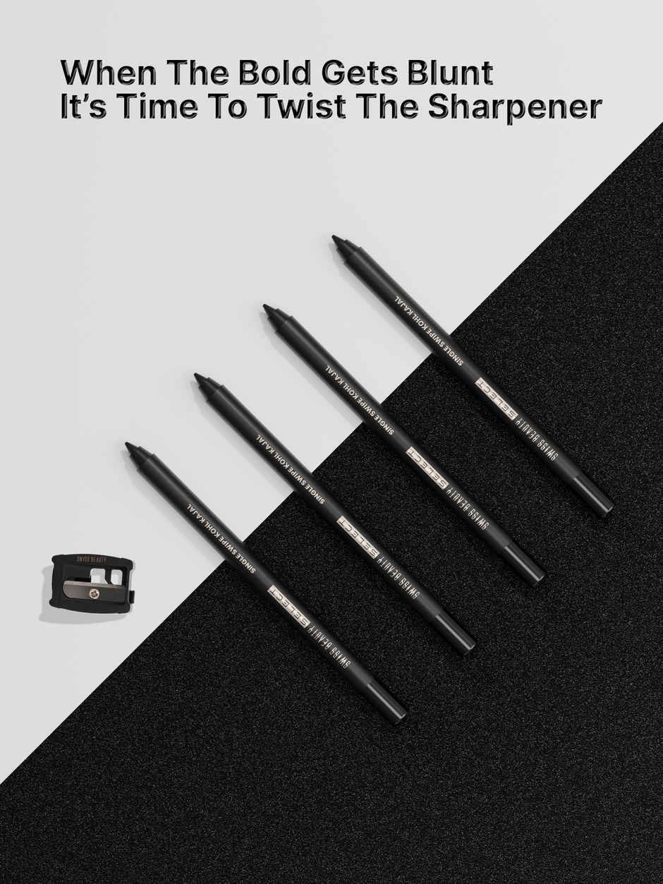 Swiss Beauty Select Single Swipe Kohl Kajal - Jet Black