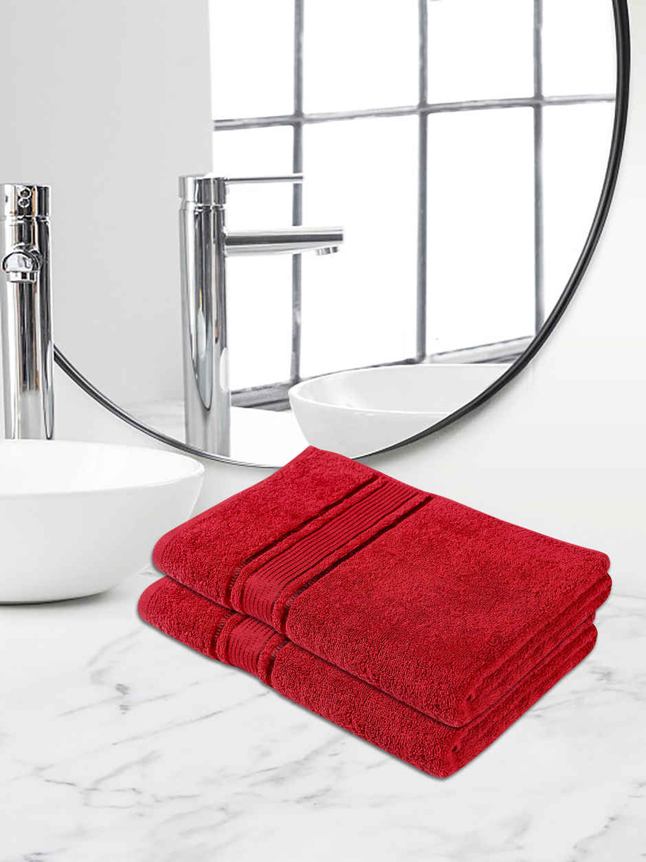 Dream Living Pure Cotton Hand Towel 400 Gsm | Maroon - 40 x 60 cm