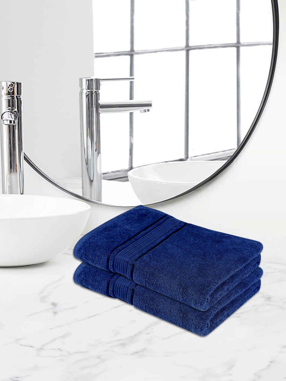 Dream Living Pure Cotton Hand Towel 400 Gsm | Navy - 40 x 60 cm