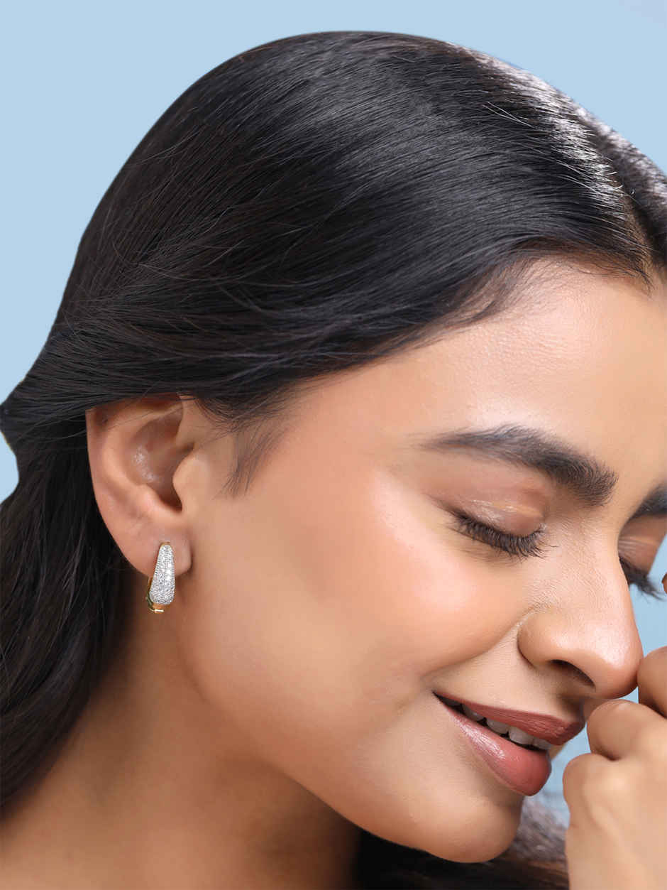 Yellow Chimes Women Gold-Toned Classic Hoop Earrings