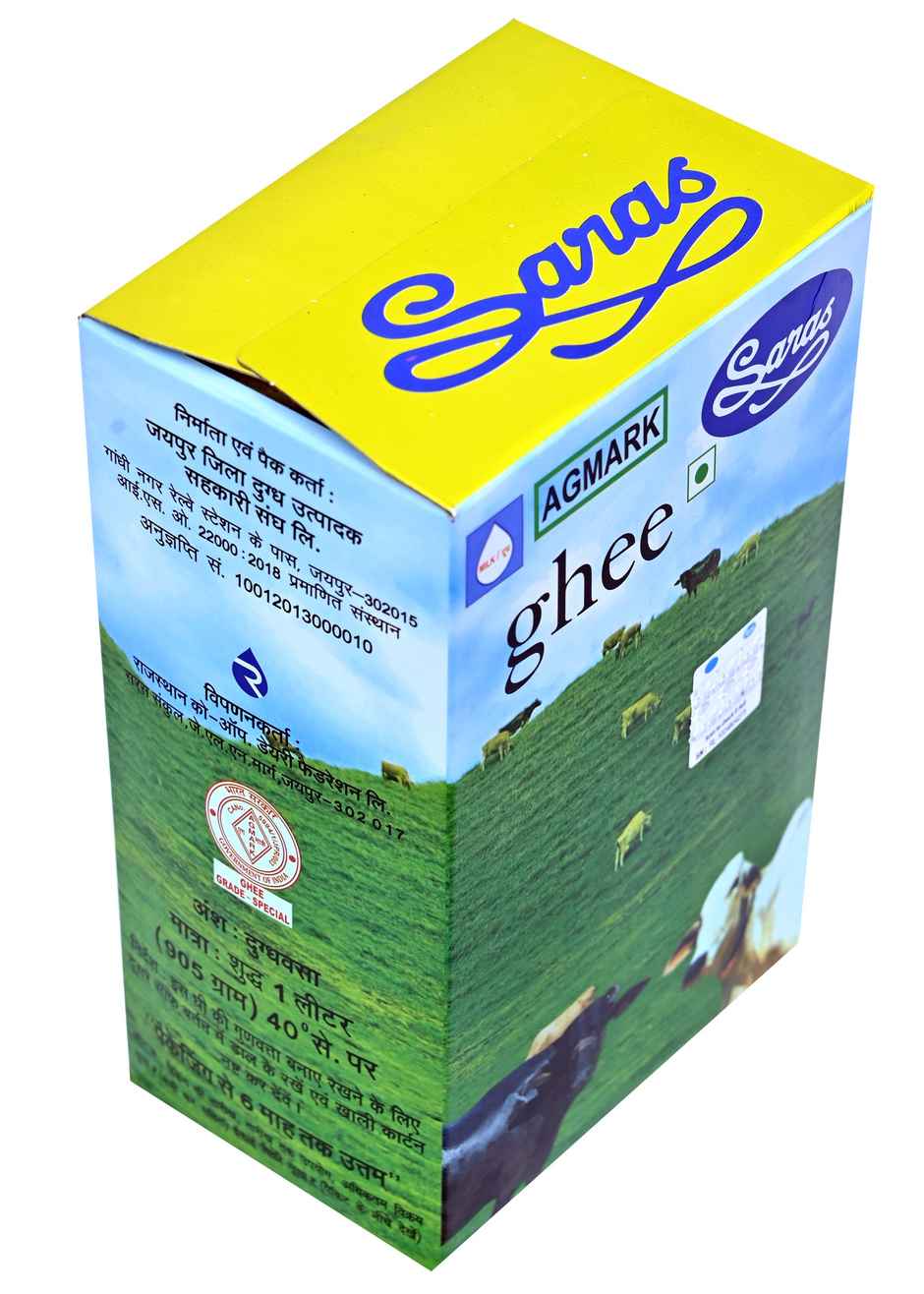 Saras Ghee Tetra Pack | Pure & Classic