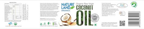 Natureland Organics Coconut Cold Pressed Oil (Nariyal Oil)