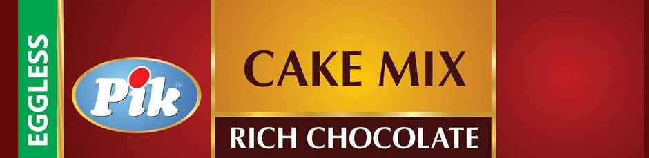 Pik Eggless Cake Mix - Rich Chocolate