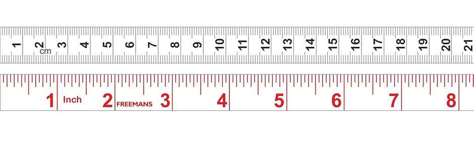 FREEMANS Tailor Soft Measuring Tape | Double Sided | 150 cm | White