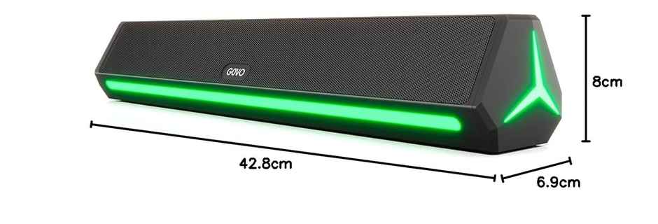 Govo Gosurround 300 | 25W Bluetooth Sound Bar, , Bluetooth And Usb (Platinum Black)