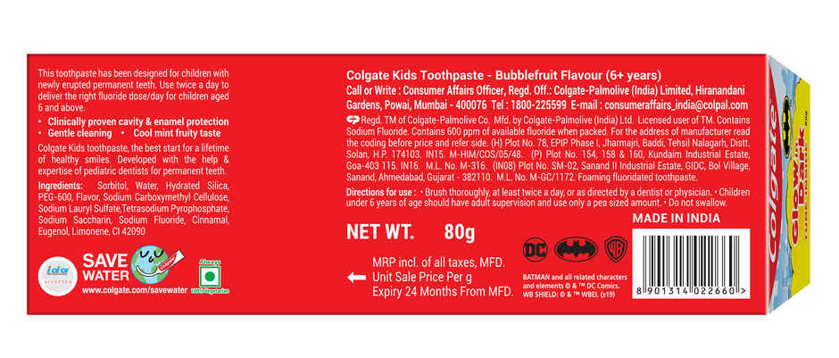 Colgate Toothpaste For Kids Glow In Dark Tube Inside