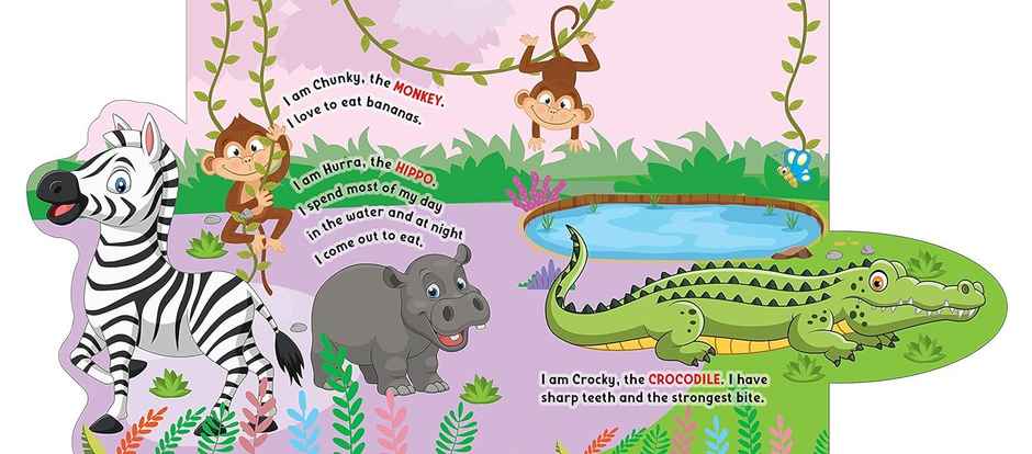 Lift The Flap Book- In the Jungle|Book for Kids Age 3+ with Colourful Pictures|Early Learning Book