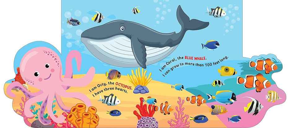 Under The Ocean - Lift The Flap Book For Kids Age 3-6 Years With Bright And Colourful Pictures