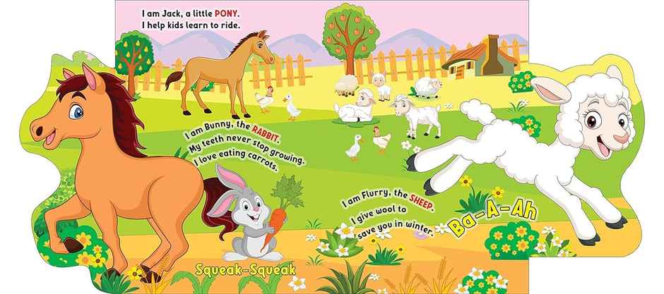 At The Farm- Lift The Flap Book For Kids Age 3-6 Yrs|Colourful Pictures | Kids Early Learning Book