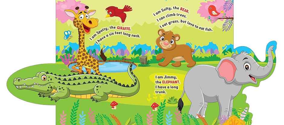 Lift The Flap Book- In the Jungle|Book for Kids Age 3+ with Colourful Pictures|Early Learning Book