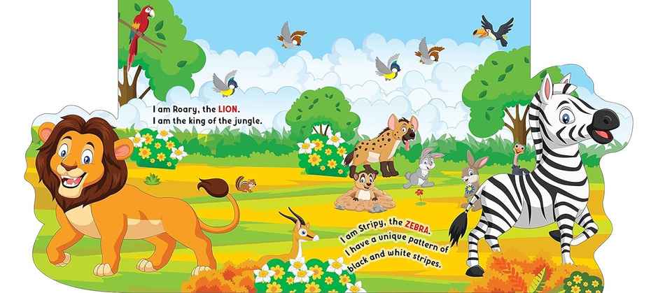 Lift The Flap Book- In the Jungle|Book for Kids Age 3+ with Colourful Pictures|Early Learning Book