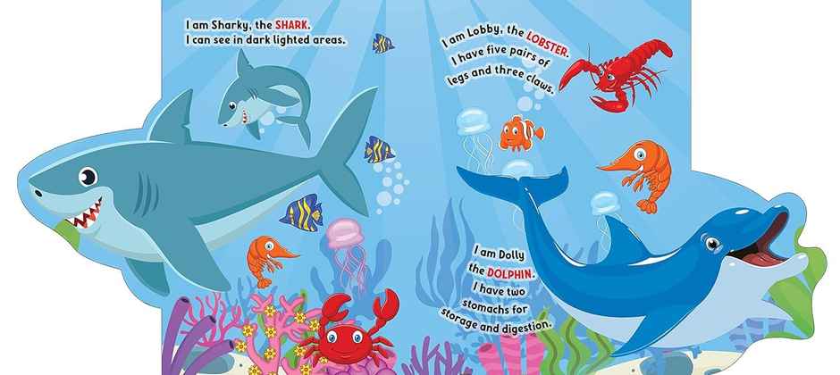 Under The Ocean - Lift The Flap Book For Kids Age 3-6 Years With Bright And Colourful Pictures