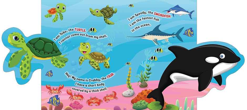 Under The Ocean - Lift The Flap Book For Kids Age 3-6 Years With Bright And Colourful Pictures