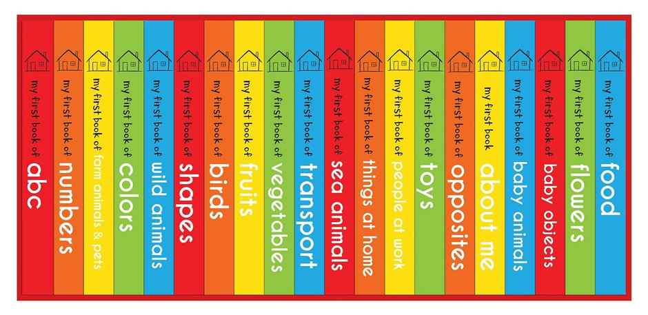 My First Complete Learning Library Boxset of 20 Board Books Gift Set for Kids (Horizontal Design)