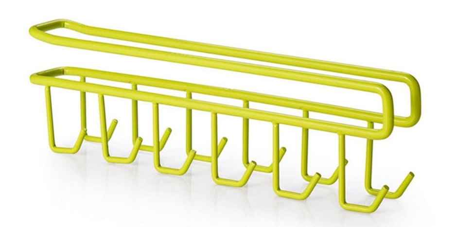 New Dawn 2 Pcs(24 Hooks) Organizer Multipurpose Crockery Organizer For Kitchen With Cup Holder
