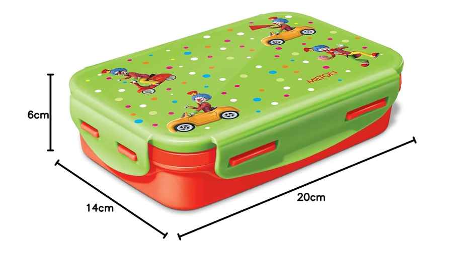 MiLiteron Steely Deluxe Mini Inner Steel Kids Tiffin Box | Red
