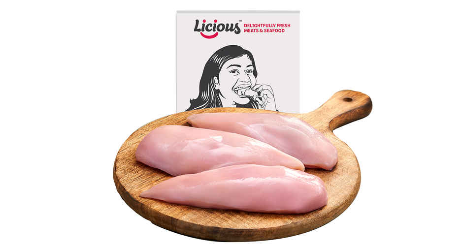 Kissan Teekhi Lehsun Mirch Chutney Doy (100g) & Licious Chicken Breast Boneless (400g) Combo