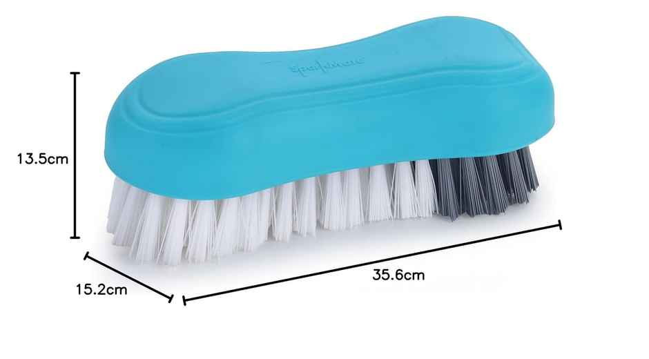 Sparkmate By Crystal Premium Cloth Brush With Soft & Hard Bristles Assorted Plastic