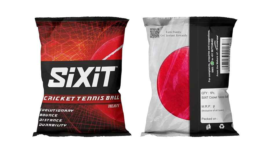 Sixit Heavy Cricket Tennis Ball | Red